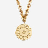 COLLANA IN OTTONE CON CHARM LOGO JW0971002 299G PATOU 