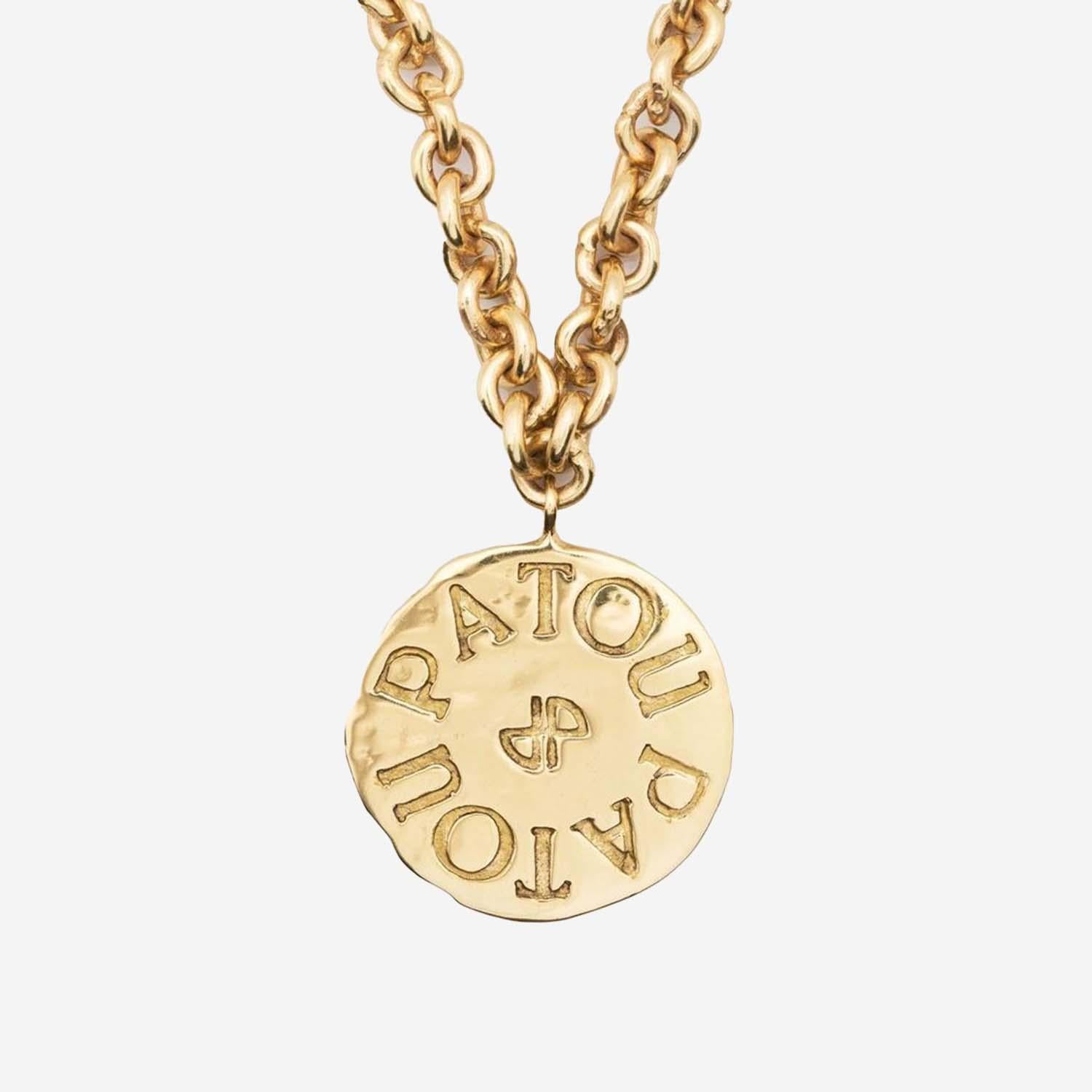 COLLANA IN OTTONE CON CHARM LOGO JW0971002 299G PATOU 