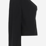 TOP IN CRÊPE DI VISCOSA E LANA 815004 V4ZE01000 BOTTEGA VENETA 