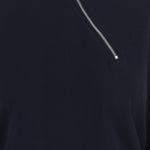 MAGLIA A MANICHE LUNGHE IN COTONE CON ZIP OBLIQUA MJLA20 18ZWF0008 MIU MIU 