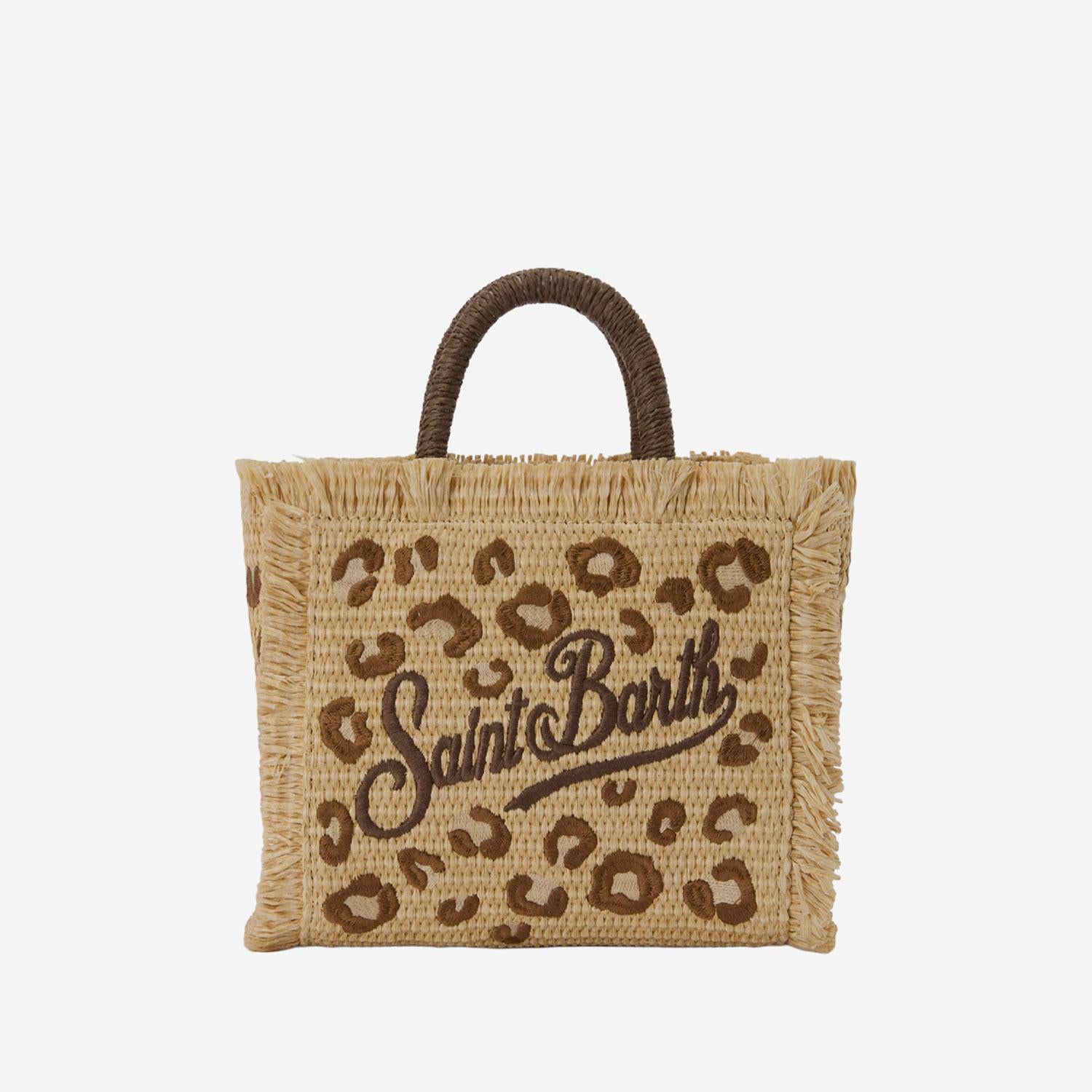Borsa Vanity mini con motivo animalier VAMI009 00349L MC2 SAINT BARTH 