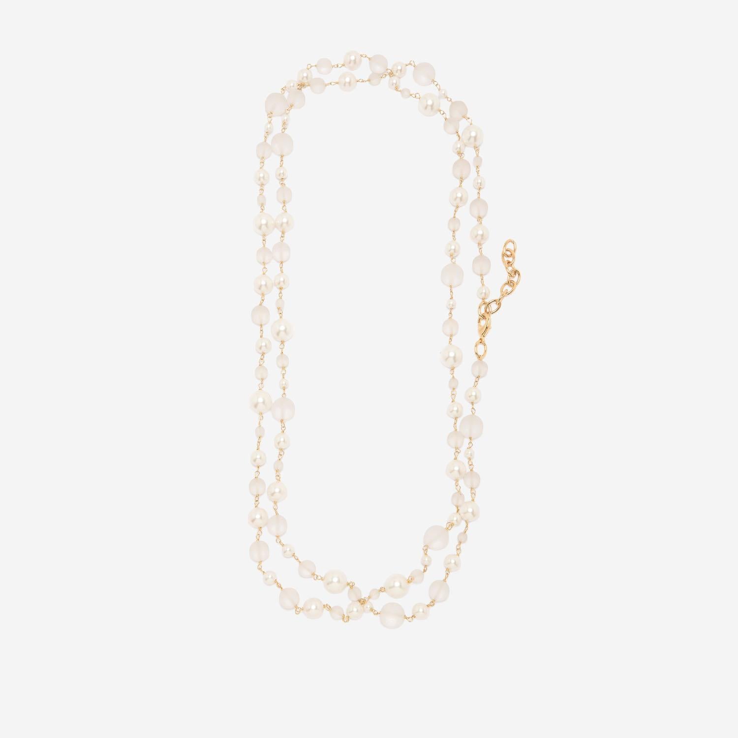 Collana con perle di vetro AURAPEARL BAEORO SILVIA GNECCHI 