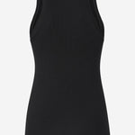 CANOTTA IN MAGLIA A COSTINE CON LOGO 100822 A2RCZ99 PINKO 