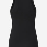 CANOTTA IN MAGLIA A COSTINE CON LOGO 100822 A2RCZ99 PINKO 