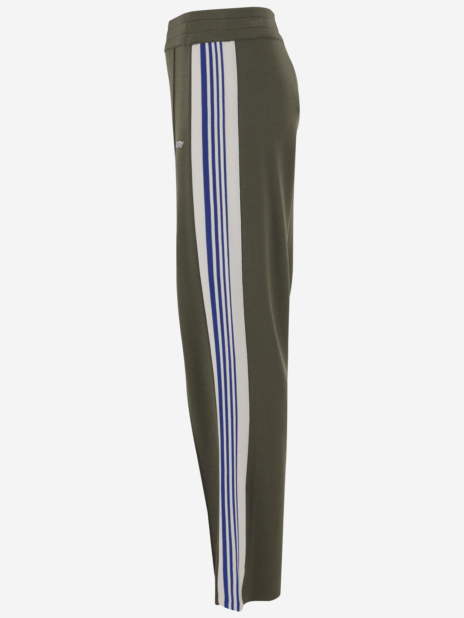 PANTALONI IN MISTO VISCOSA CON LOGO PAPMB6KD KNITALGAE AUTRY 