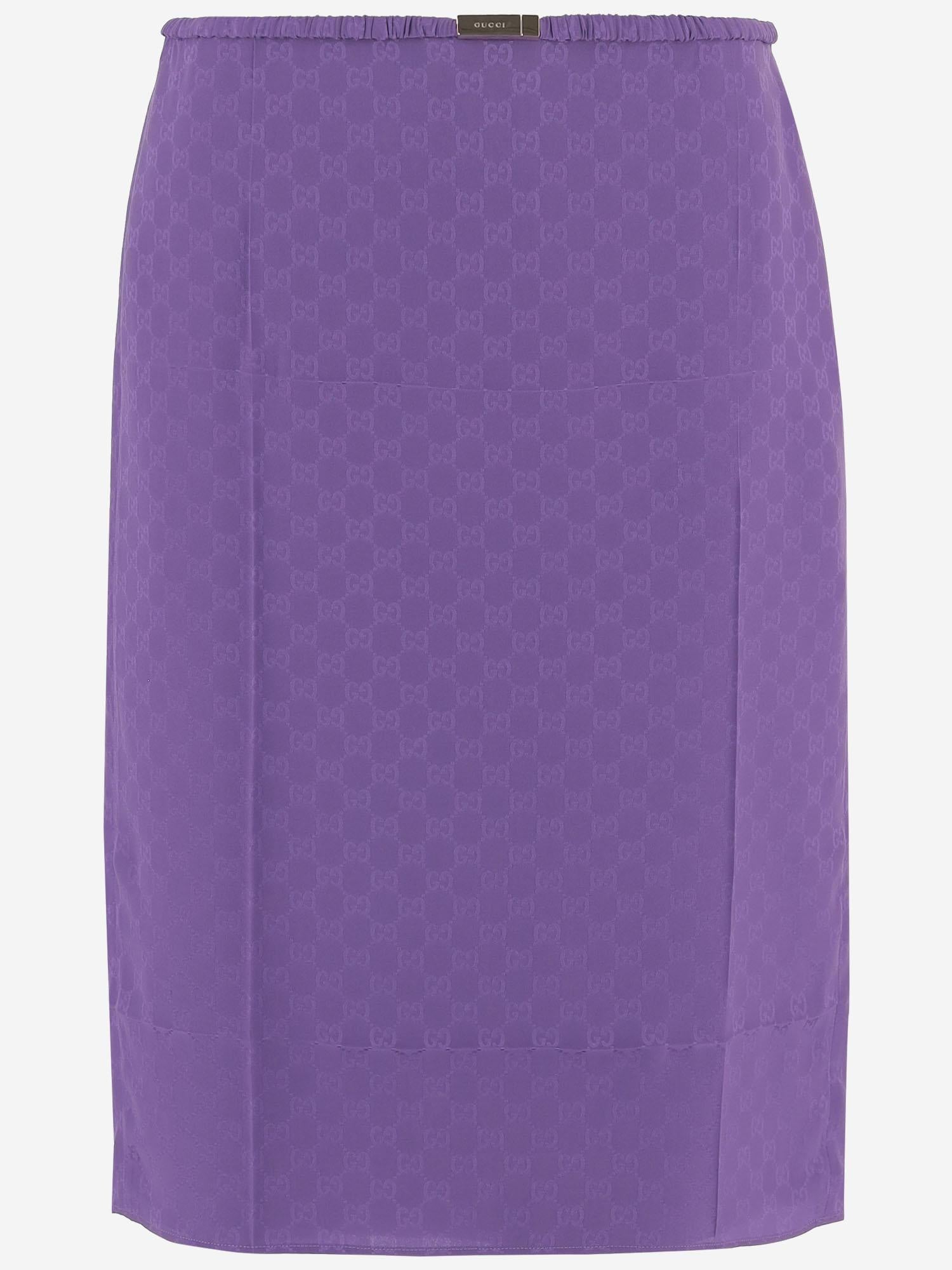 GONNA IN SETA GG JACQUARD 846275 ZATF95007 GUCCI 