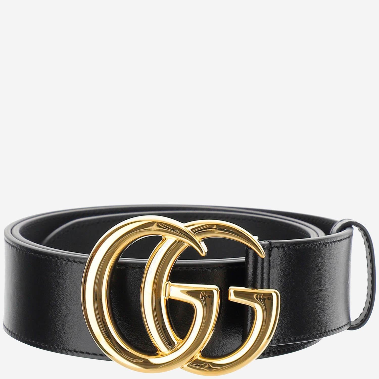 CINTURA GG MARMONT IN PELLE 406831 0YAOG1000 GUCCI 