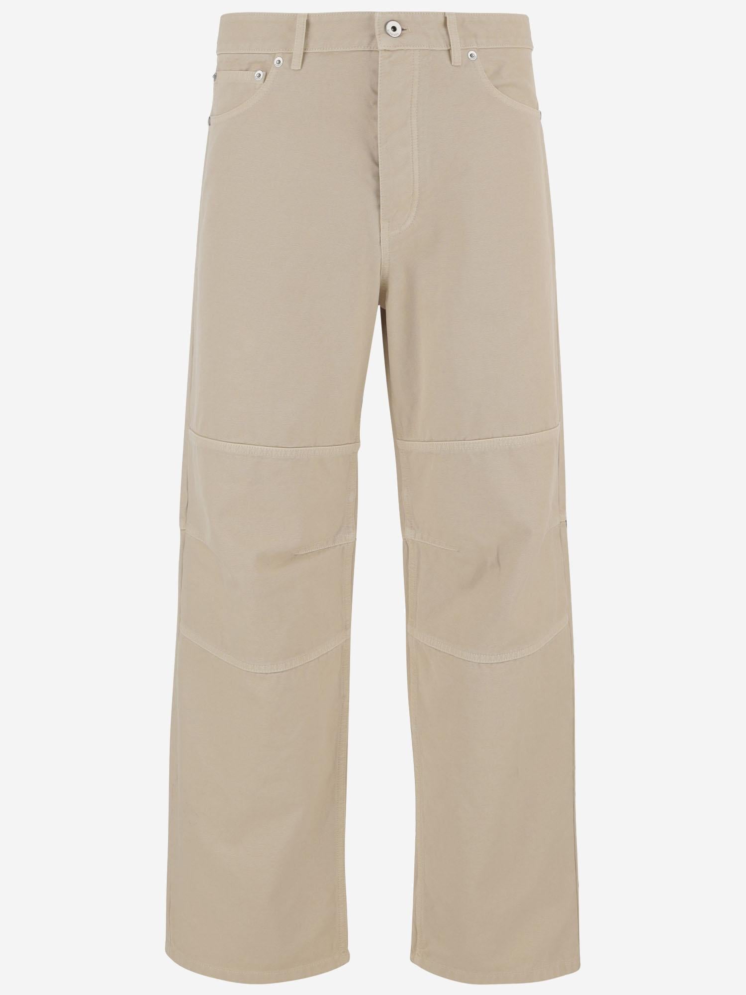 PANTALONI IN COTONE CON  LOGO 8117389 TUNDRA BURBERRY 