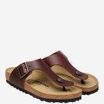 SANDALI GIZEH IN PELLE 1031400 WOODROAST BIRKENSTOCK 
