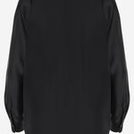 CAMICIA IN SETA VR84511926 001BLK VINCE 