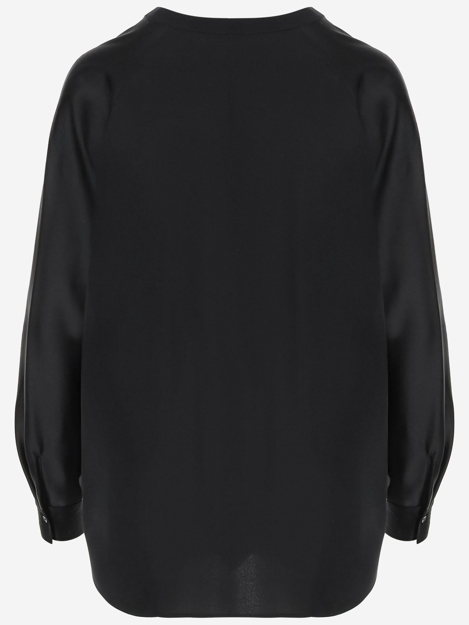 CAMICIA IN SETA VR84511926 001BLK VINCE 