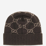 Beanie in jacquard di cashmere GG 811392 4GABX2579 GUCCI 