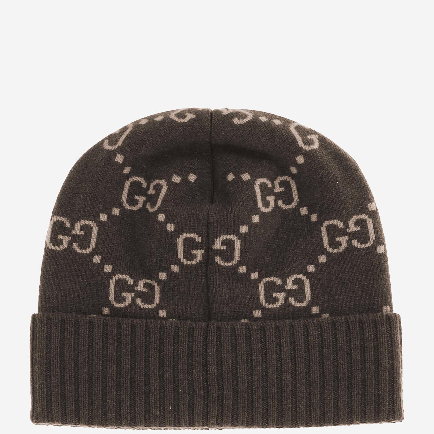 Beanie in jacquard di cashmere GG 811392 4GABX2579 GUCCI 