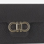 PORTAFOGLIO IN PELLE GANCINI 220963 002NEROFLAMERED SALVATORE FERRAGAMO 