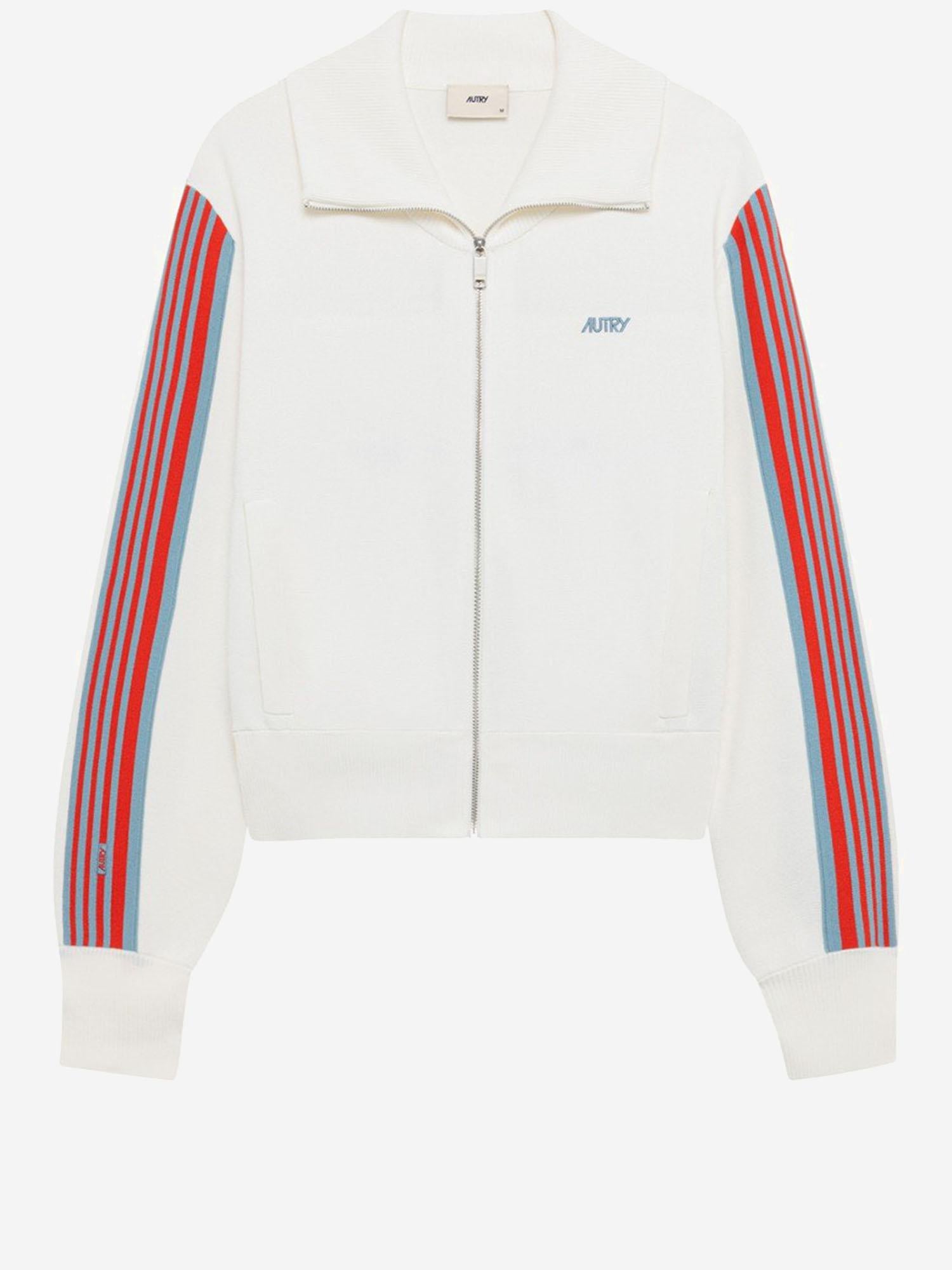 Giacca logata in viscosa JAPW028W KNITWHITE AUTRY 