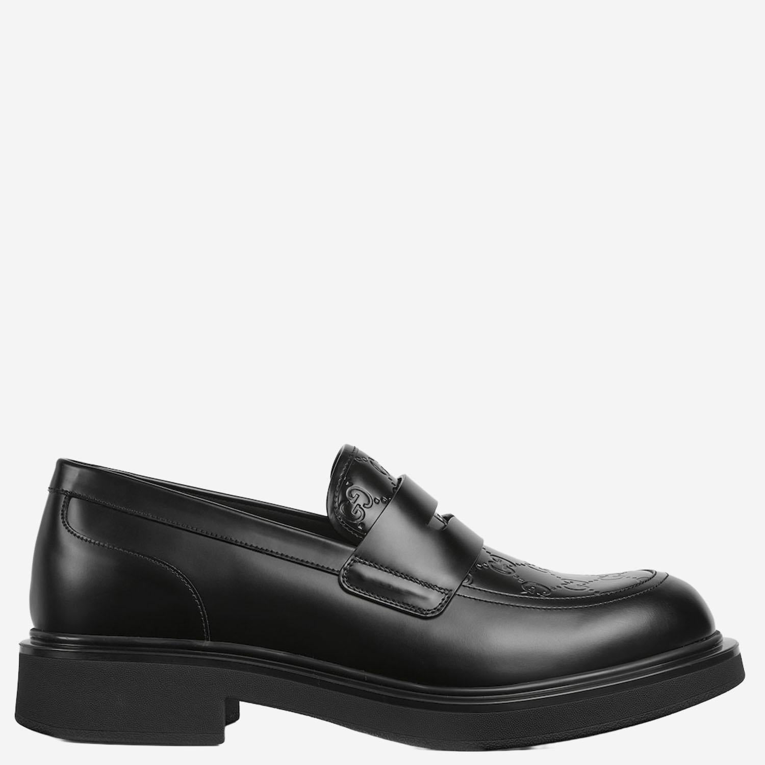 Mocassino con dettaglio GG 840267 AAE8P1000 GUCCI 