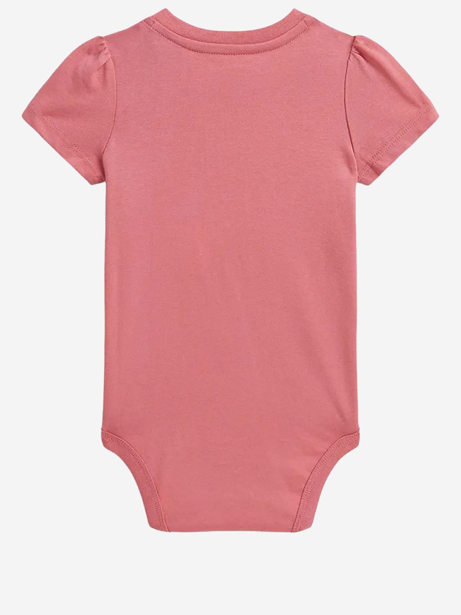 BODY IN COTONE CON POLO BEAR 310A12817001 DESERT ROSE POLO RALPH LAUREN KIDS 