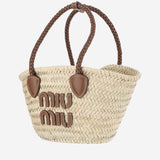 BORSA SHOPPING IN PALMITO 5BG273 2DDHF0A5T MIU MIU 