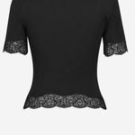 T-shirt in jersey di seta 851263 Y37SM1000 SAINT LAURENT 