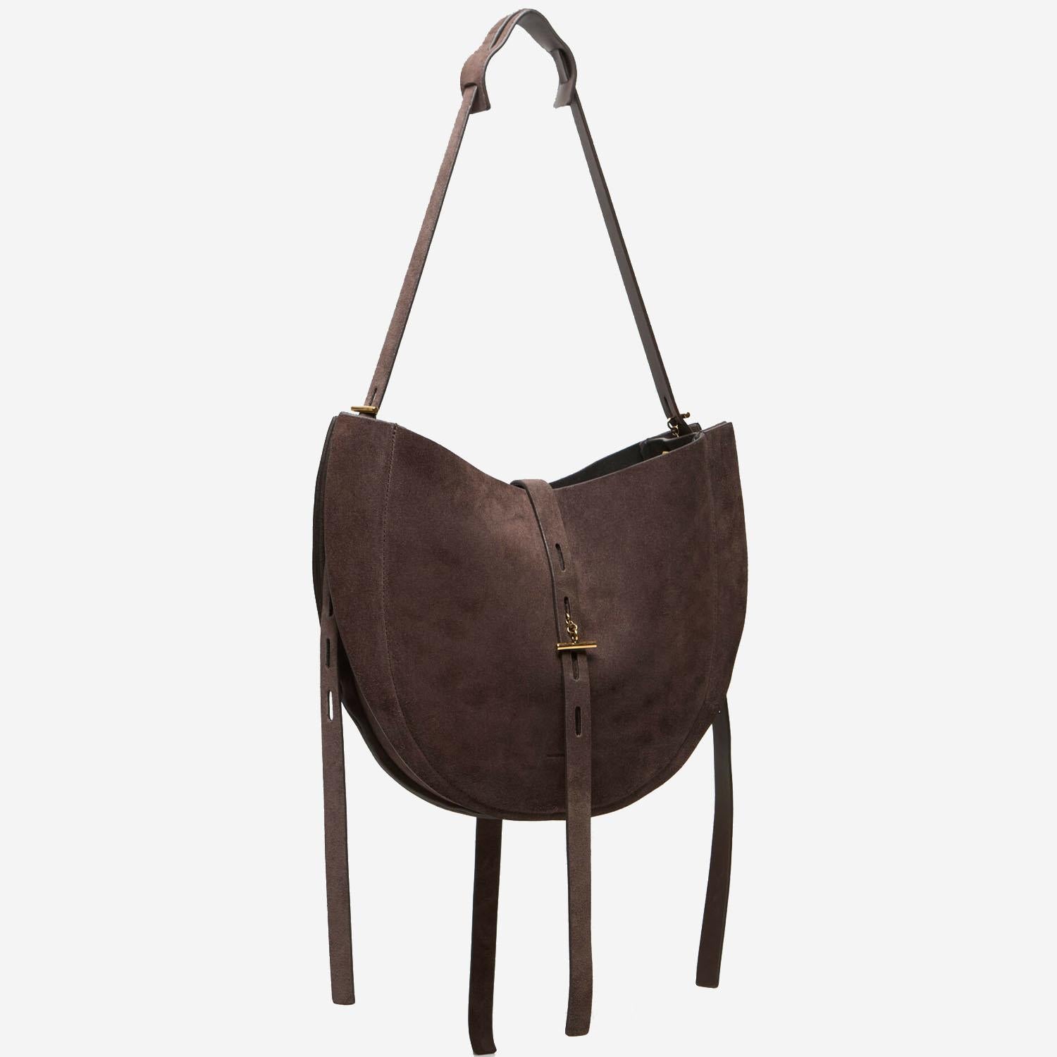 BORSA LIZZIE IN PELLE SCAMOSCIATA LIZZIE SUEDEC706 MINOBOSSI 