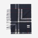 Sciarpa check rossa in cashmere 8112641 INK BURBERRY 