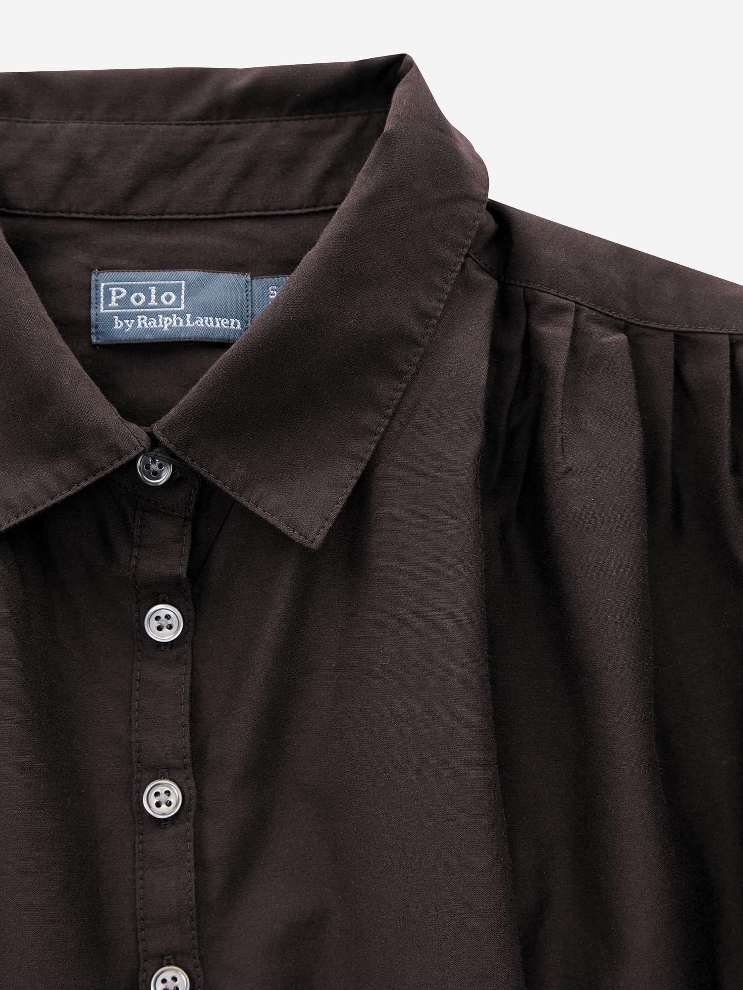 CAMICIA IN COTONE E SETA CON MANICHE ARRICCIATE 211971508 500 POLO RALPH LAUREN 