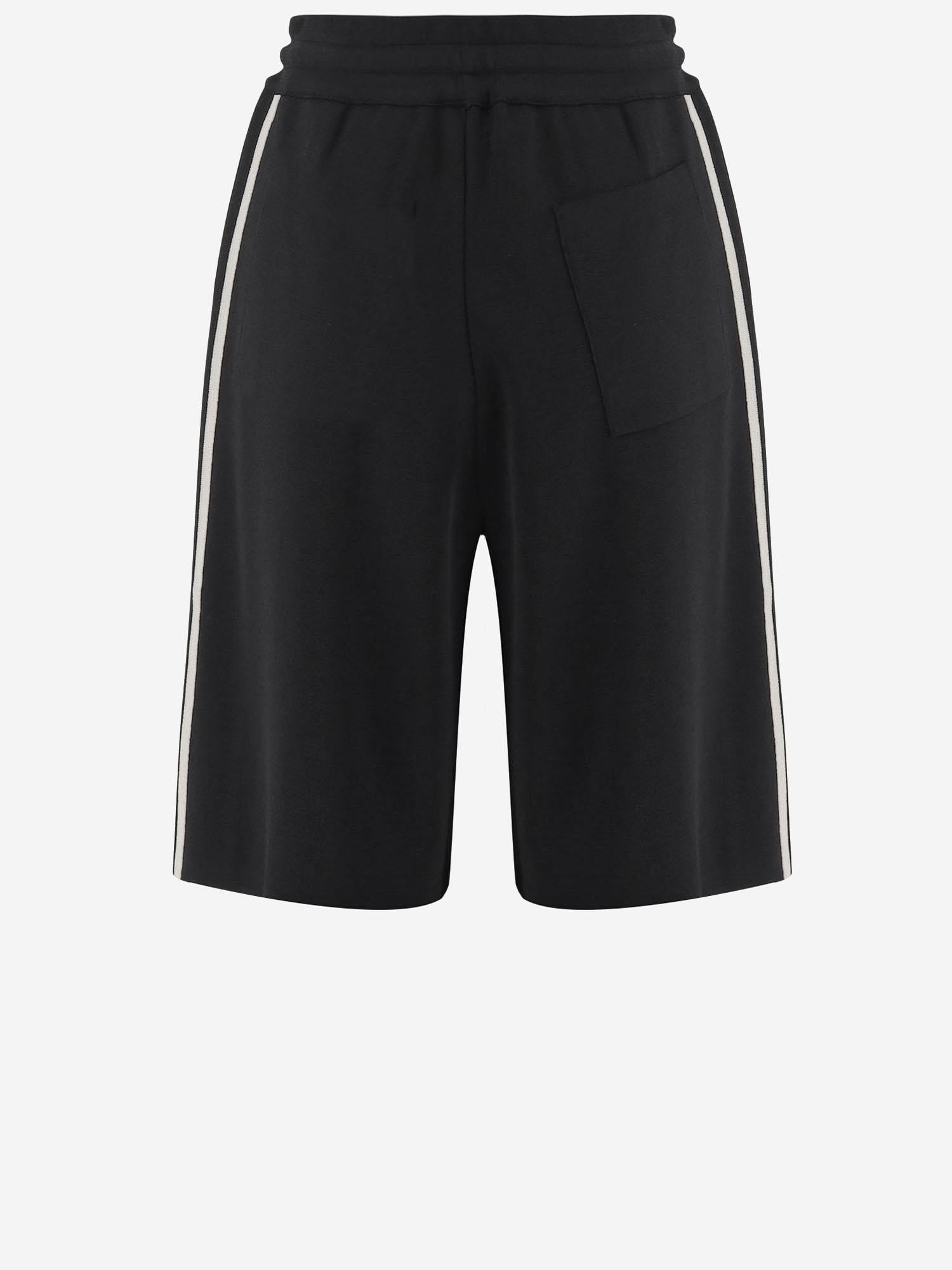 PANTALONI CORTI IN MISTO VISCOSA CON LOGO SHPWC3KK KNITBLACK AUTRY 