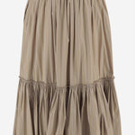 GONNA IN COTONE CON MOTIVO A RIGHE J02MA0373 J45329273 JIL SANDER 