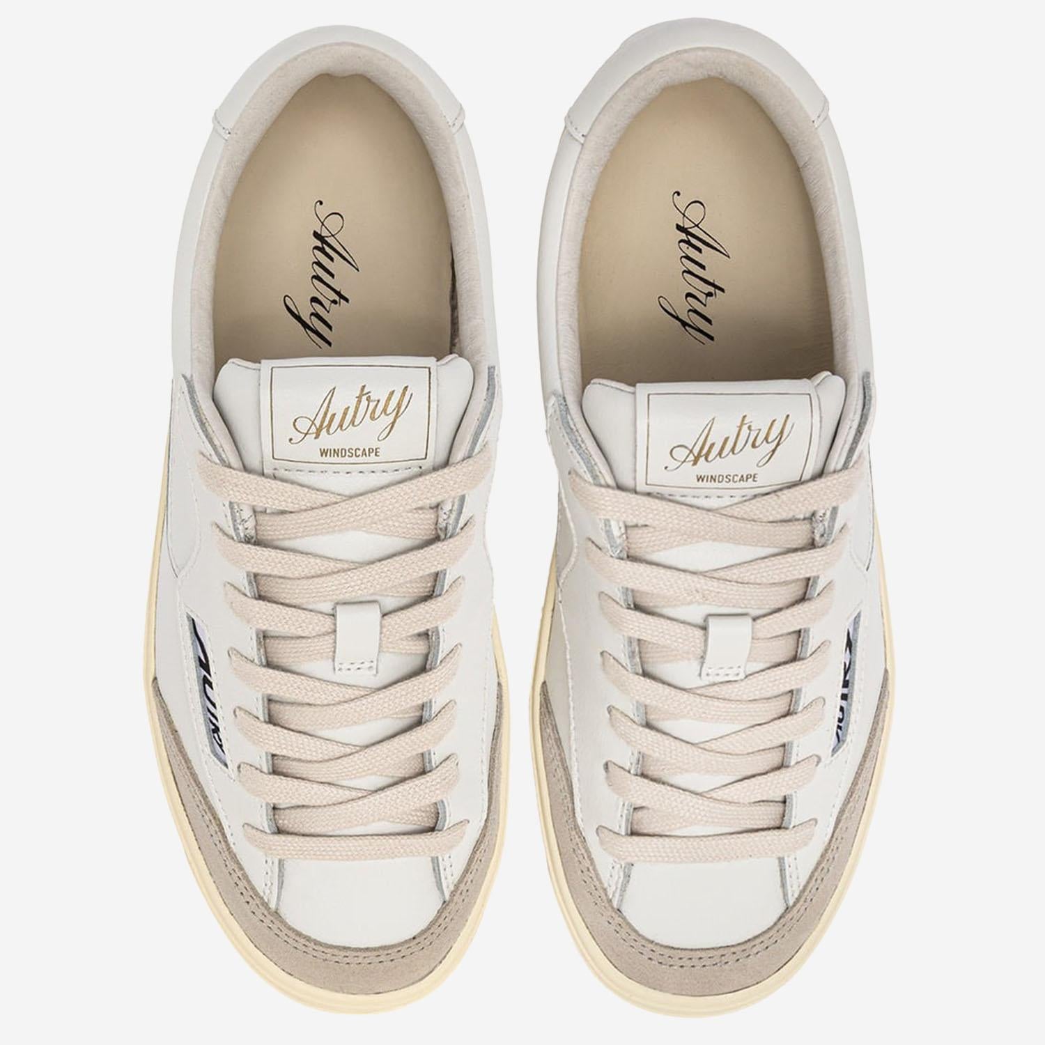 SNEAKERS WINDSCAPE LOW SCLWUK01 LEATSUEWHTWHT AUTRY 