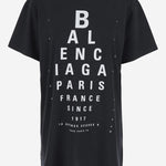 T-SHIRT OPTICAL IN COTONE 811688TRVU6 9034 BALENCIAGA 