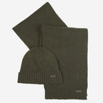 Set regalo di berretto e sciarpa Carlton Fleck MGS0047 OL31 BARBOUR 