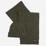 Set regalo di berretto e sciarpa Carlton Fleck MGS0047 OL31 BARBOUR 