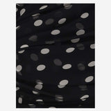 MINI ABITO ARRICCIATO IN MUSSOLA DI SETA A POIS 776449 Y5I781095 SAINT LAURENT 