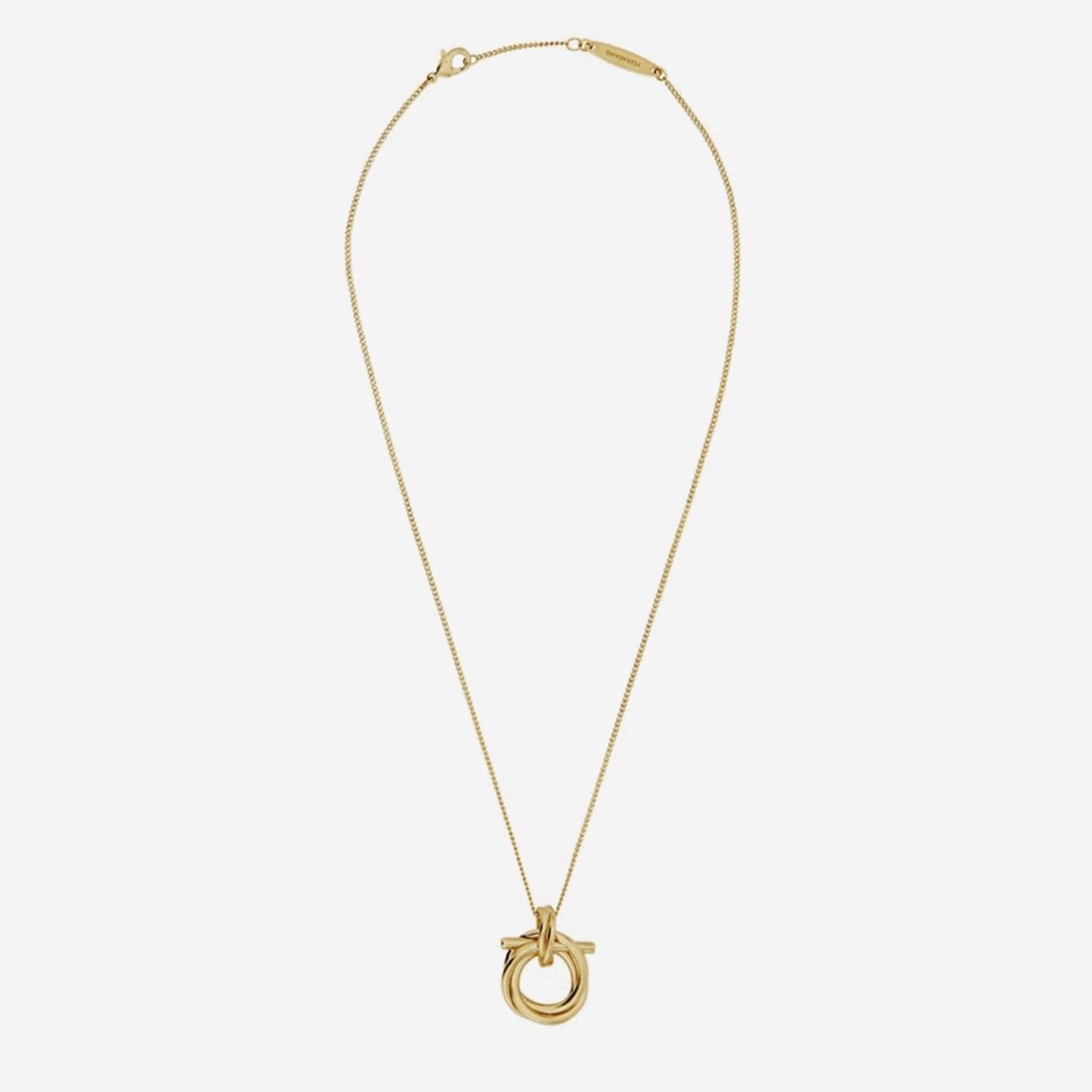 COLLANA CON PENDENTE GANCINI 760551 001 SALVATORE FERRAGAMO 