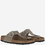 SANDALI GIZEH RIVET IN PELLE SCAMOCIATA 1029388 TAUPE BIRKENSTOCK 