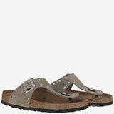 SANDALI GIZEH RIVET IN PELLE SCAMOCIATA 1029388 TAUPE BIRKENSTOCK 