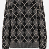 MAGLIONE IN CASHMERE CON MOTVIO GEOMETRICO 18072645 490 KHAITE 