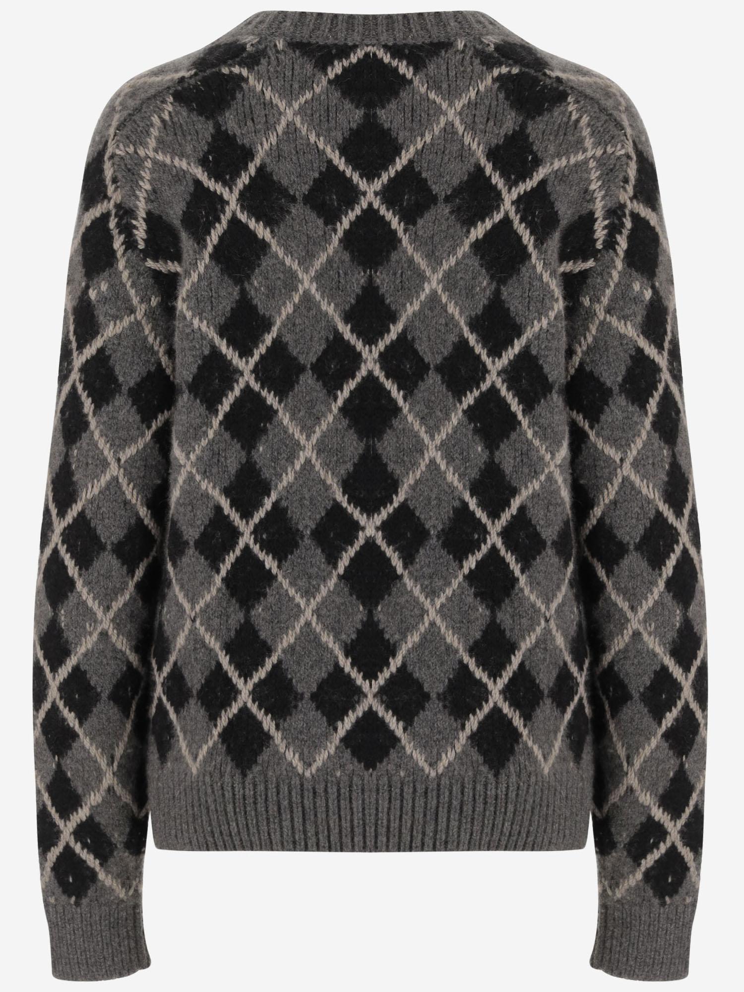 MAGLIONE IN CASHMERE CON MOTVIO GEOMETRICO 18072645 490 KHAITE 