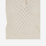 POLO CON COLLETTO IN PIZZO CH25AMP47590 107 CHLOE 