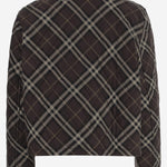 GIUBBOTTO TRAPUNTATO IN COTONE CON MOTIVO CHECK 8115975 TRUFFLE IP CHECK BURBERRY 
