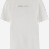 T-SHIRT IN COTONE CON LOGO 105526 A2S1Z05 PINKO 