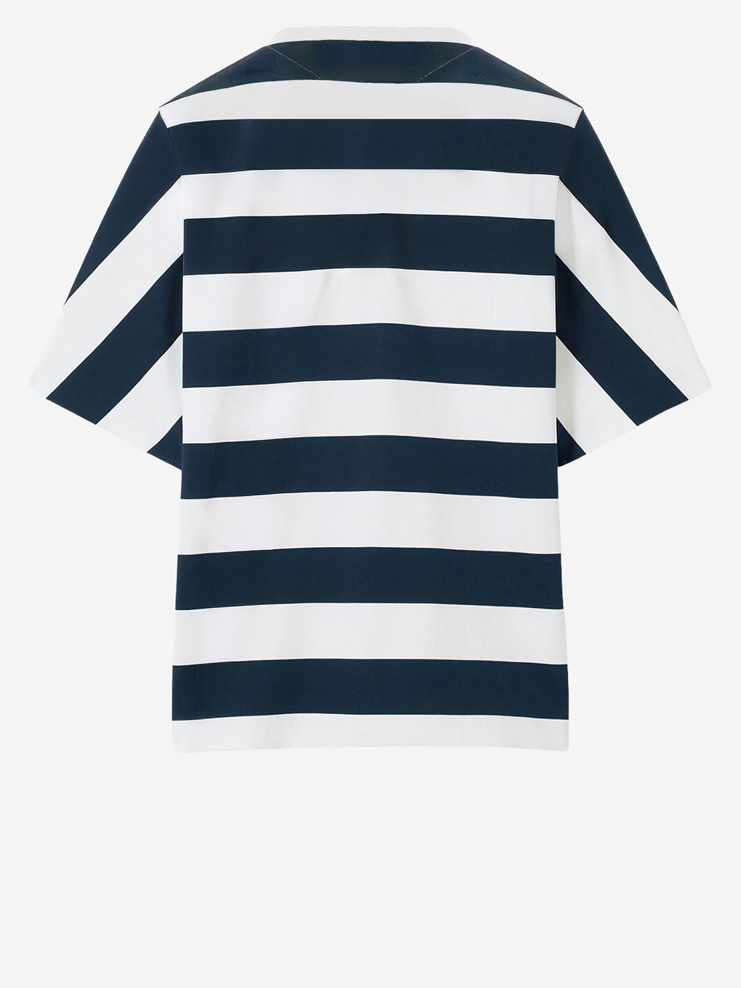 T-SHIRT MARINIÈRE IN COTONE TSM00581AJ00045 3FR JACQUEMUS 
