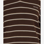 MAGLIA IN MISTO COTONE STRTETCH CON MOTIVO A RIGHE MML03E 183MF0324 MIU MIU 