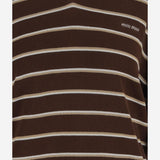 MAGLIA IN MISTO COTONE STRTETCH CON MOTIVO A RIGHE MML03E 183MF0324 MIU MIU 