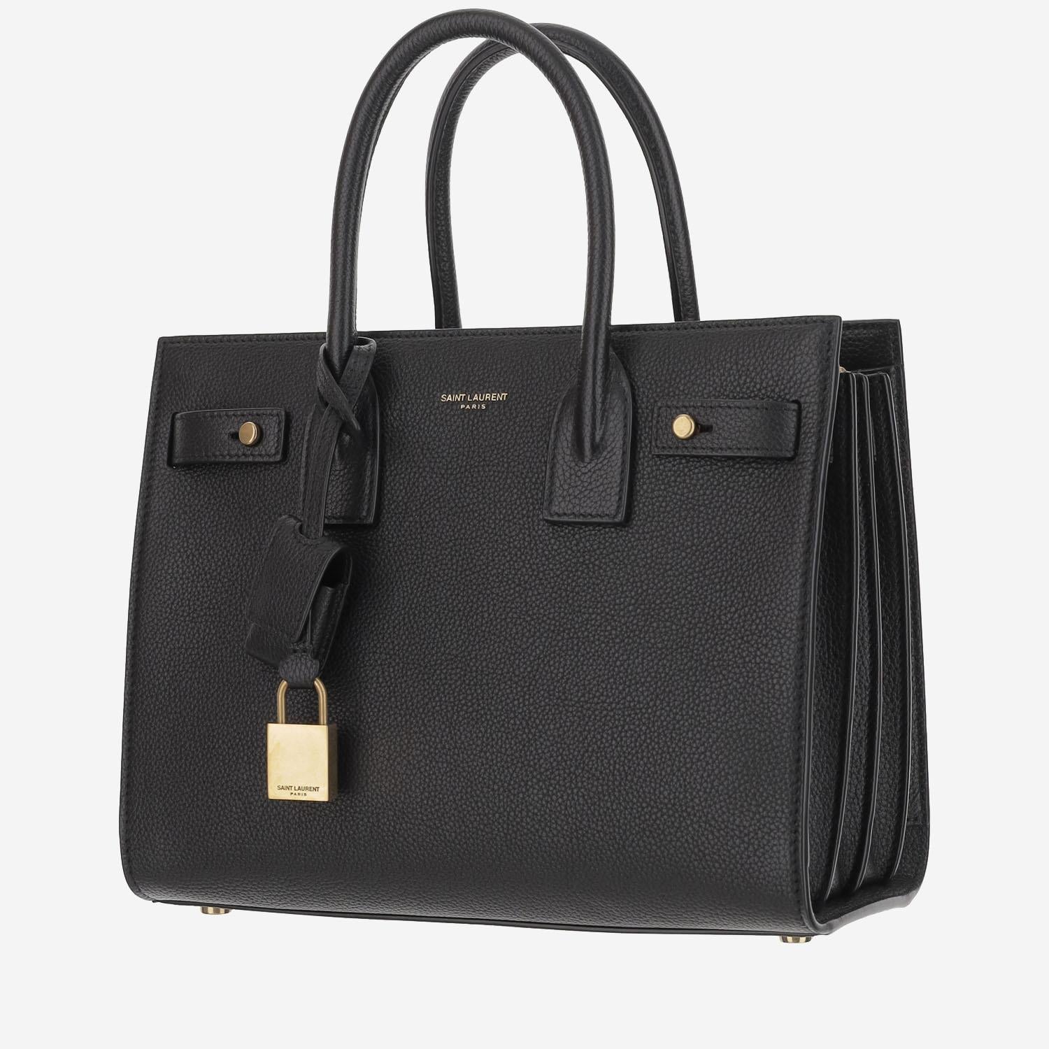 BORSA SAC DE JOUR BABY IN PELLE MARTELLATA 717448 DTI0W1000 SAINT LAURENT 