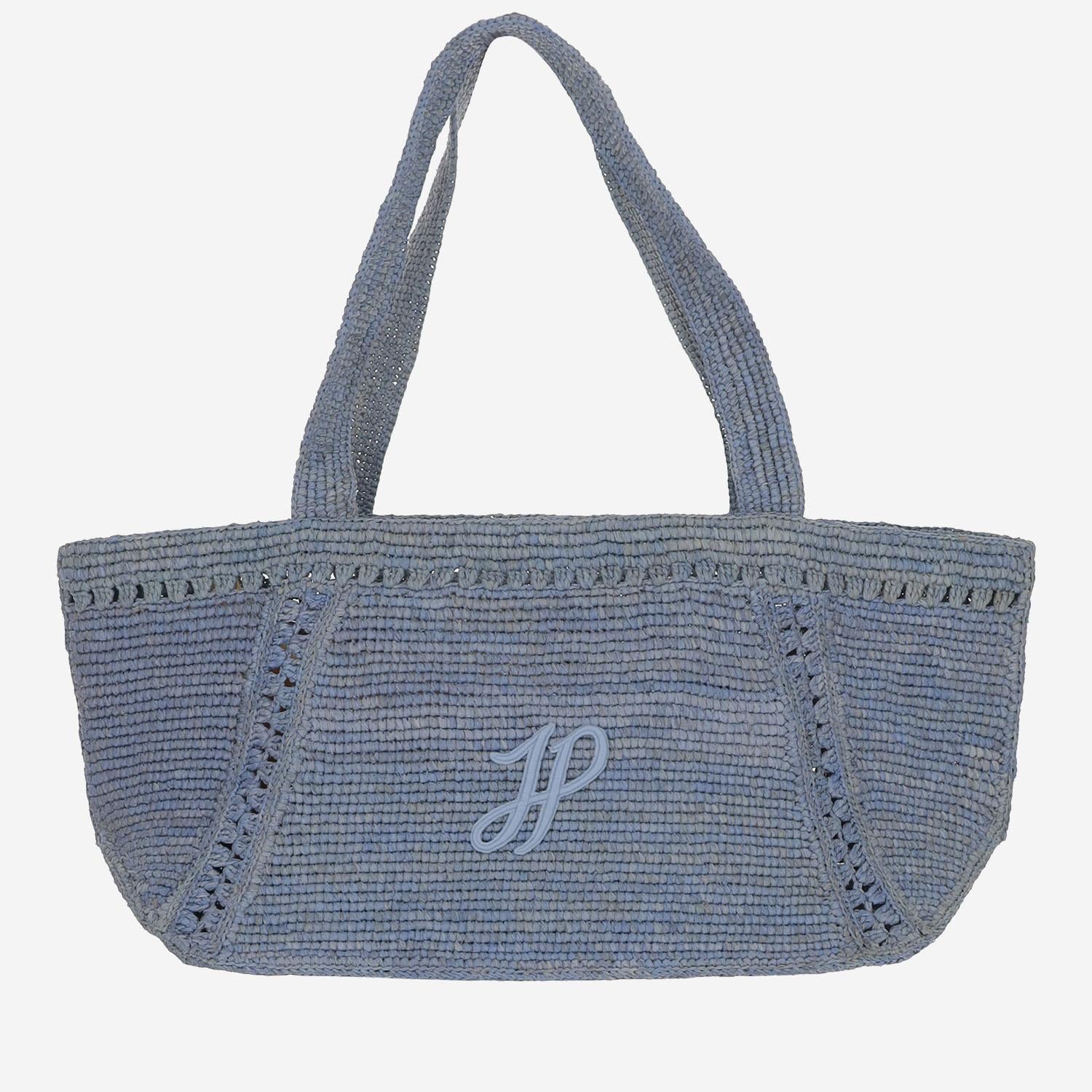 borsa grande in rafia con logo AC0920215 637B PATOU 