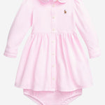 SET IN COTONE CON LOGO 310877763002 CARMEL PINK POLO RALPH LAUREN KIDS 