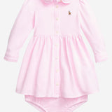 SET IN COTONE CON LOGO 310877763002 CARMEL PINK POLO RALPH LAUREN KIDS 