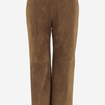 PANTALONI IN SUEDE CON MORSETTO 815074 XNA6B2234 GUCCI 