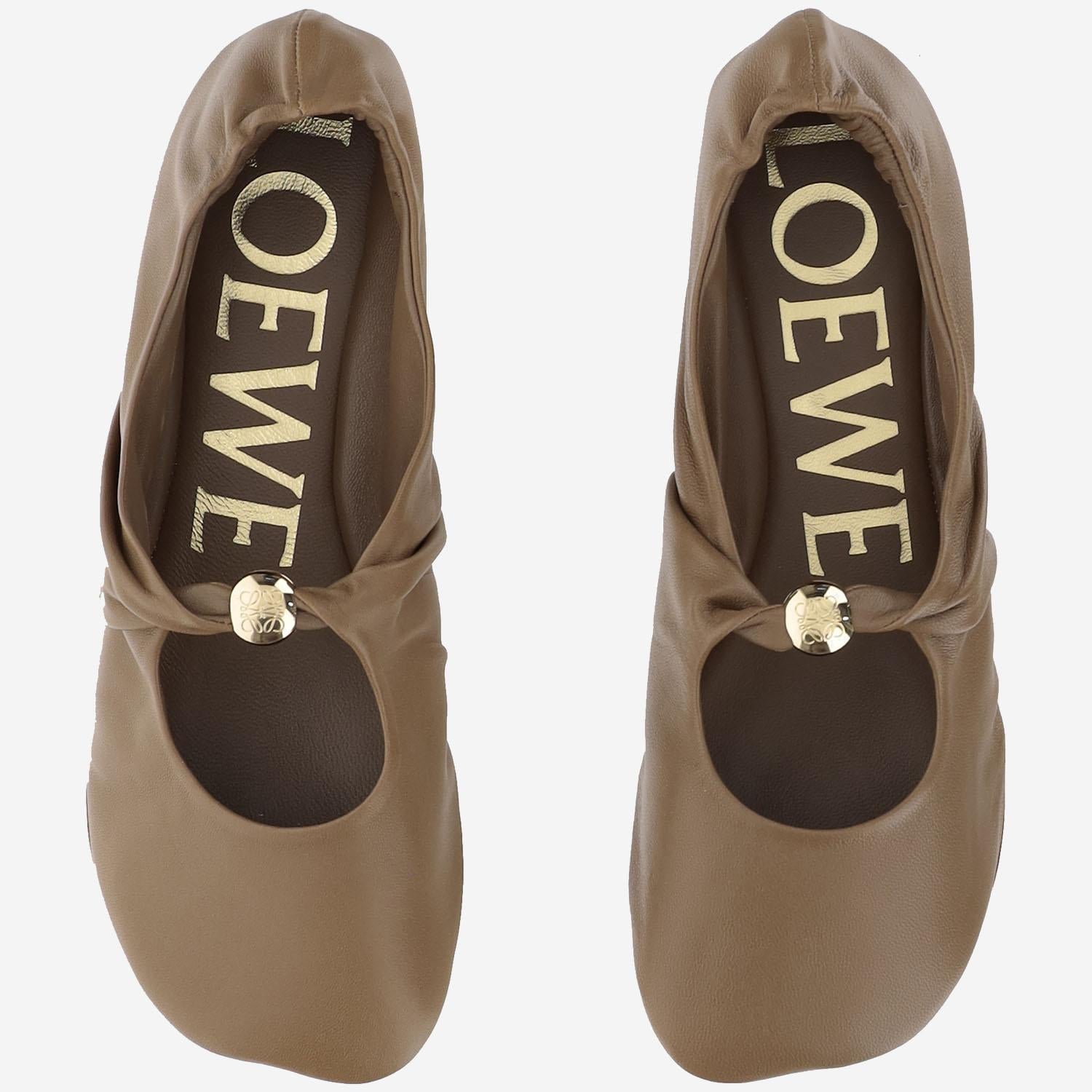 Ballerine Pebble Soft in pelle L815466X46 3980 LOEWE 